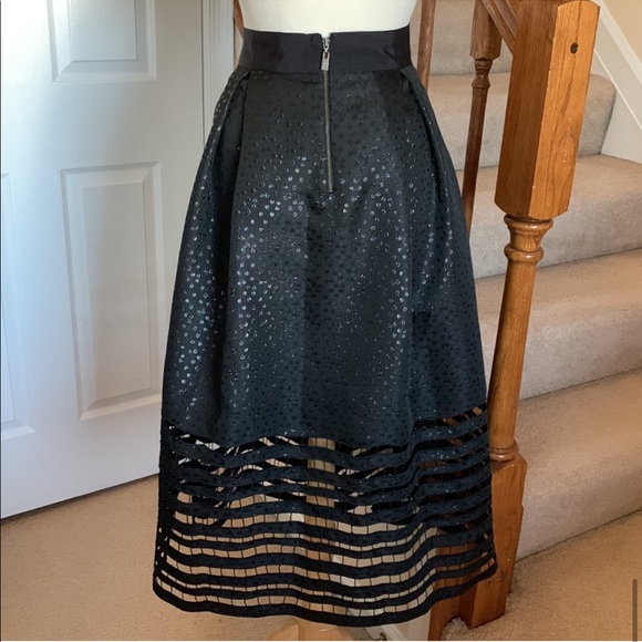 NWOT Sachin + Babi Dot Jacquard Illusion Hem Ball Skirt - Picture 8 of 12